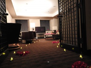 ②ルームメイク１　LEDキャンドルの道